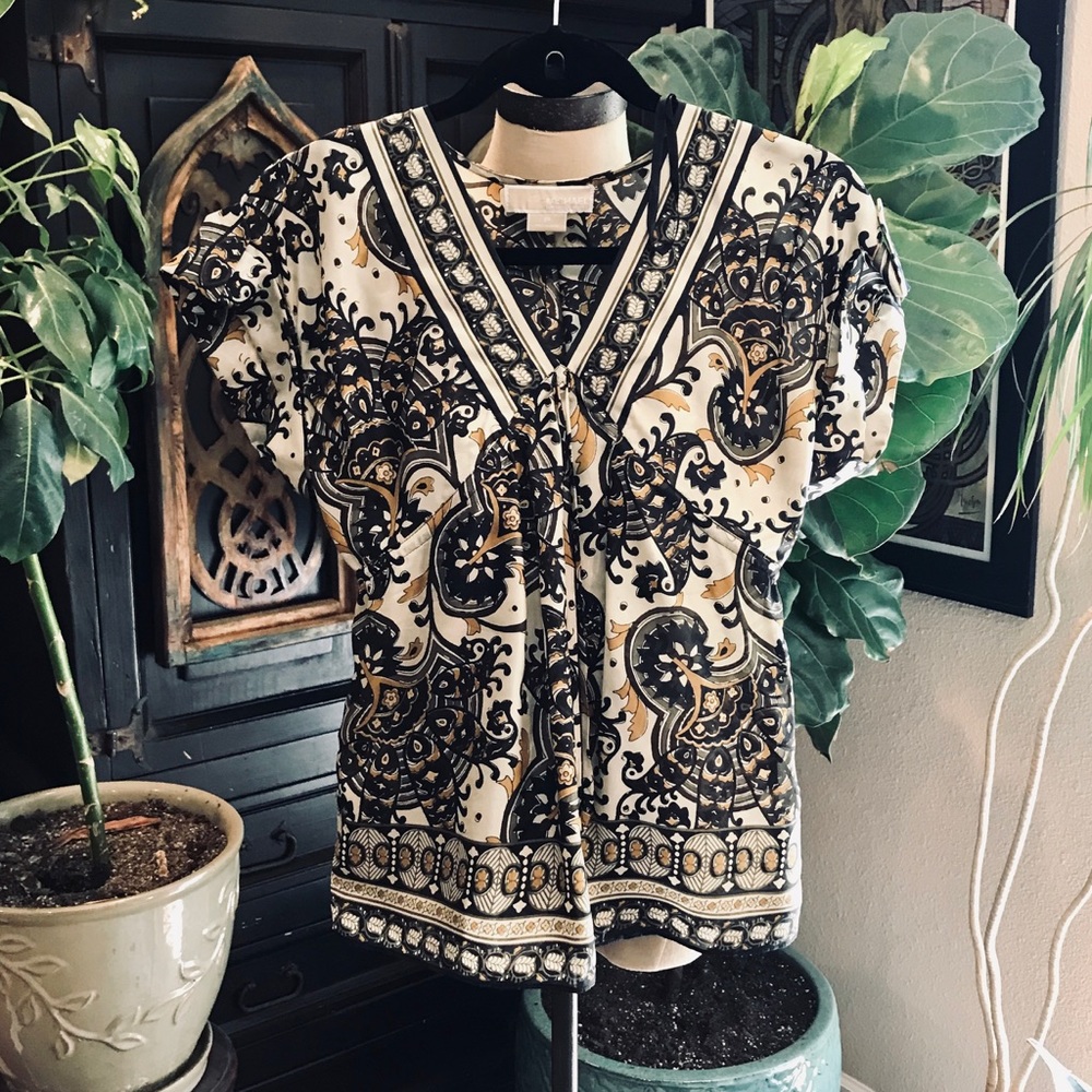 Michael Kors silk kimono tunic top